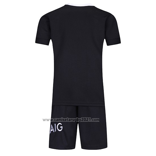 Camiseta Ninos Kit Nueva Zelandia All Blacks Rugby 2019-2020 Local